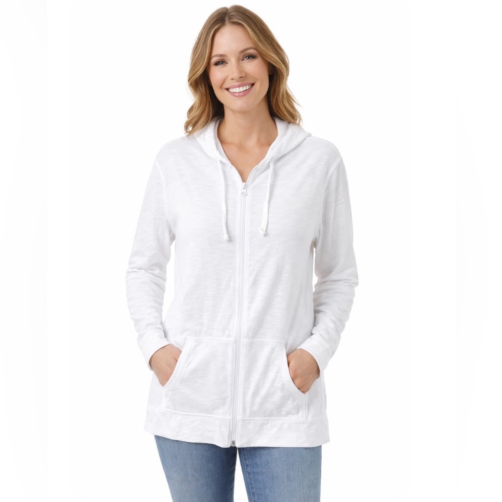 Just My Size White Hoodie